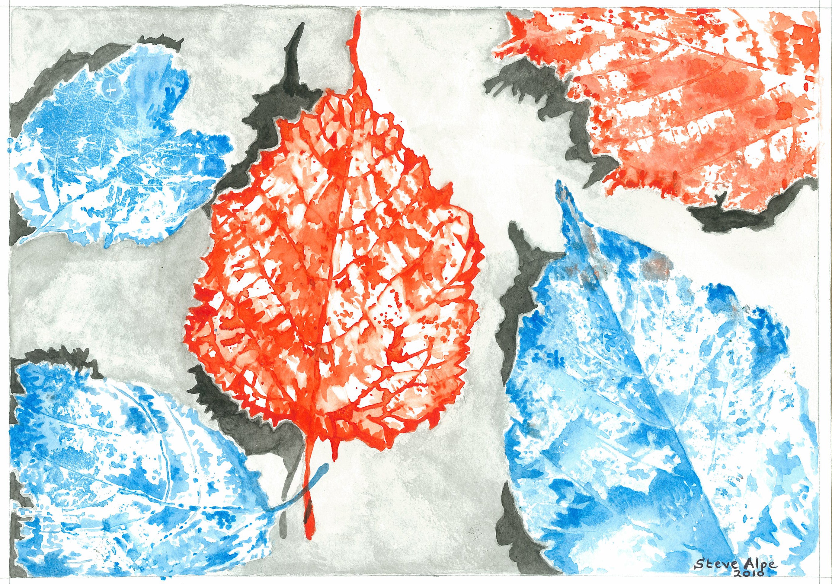 AUTUMN FALL - (RED & BLUE)