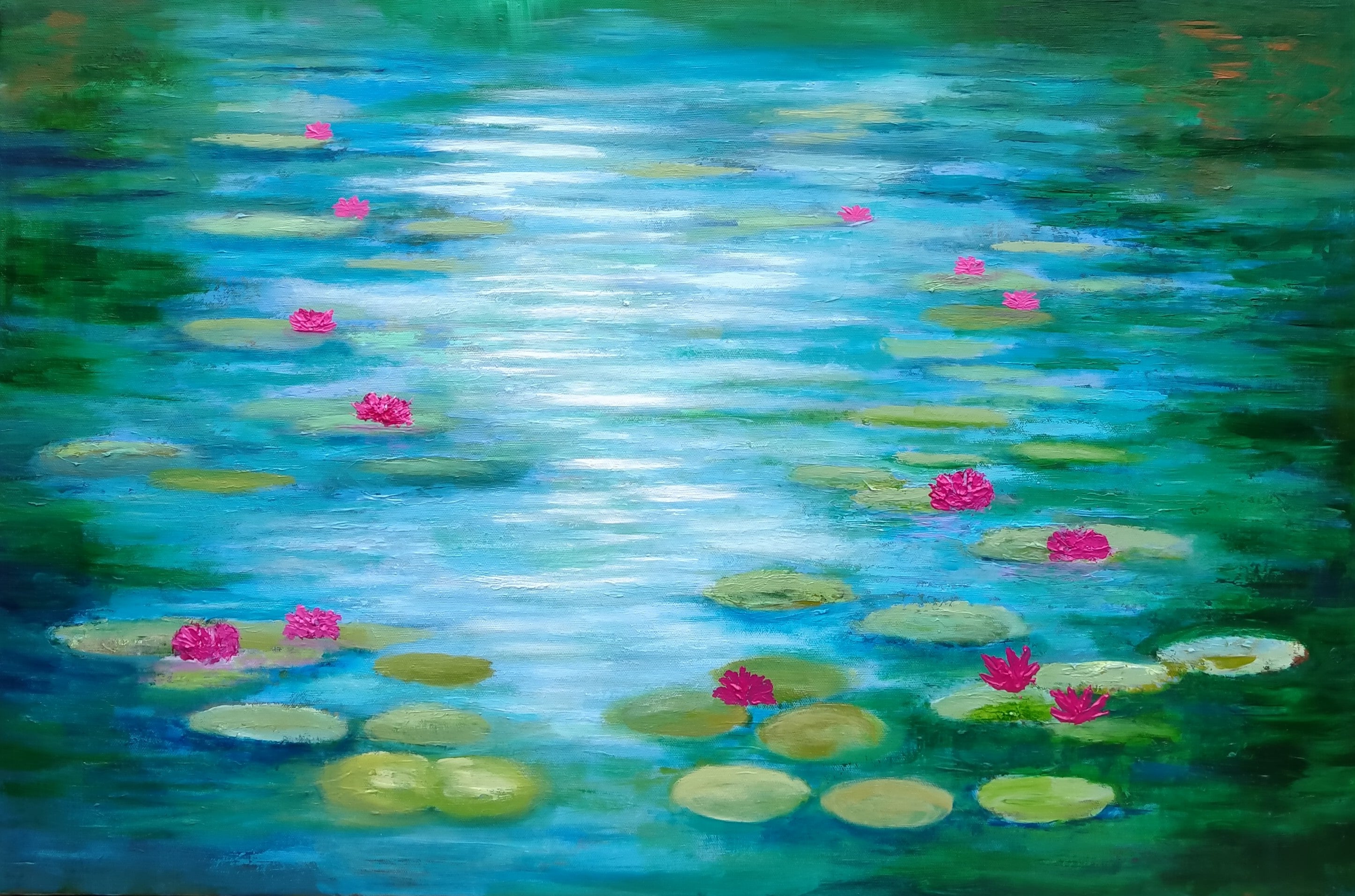 Reflections on Waterlilies