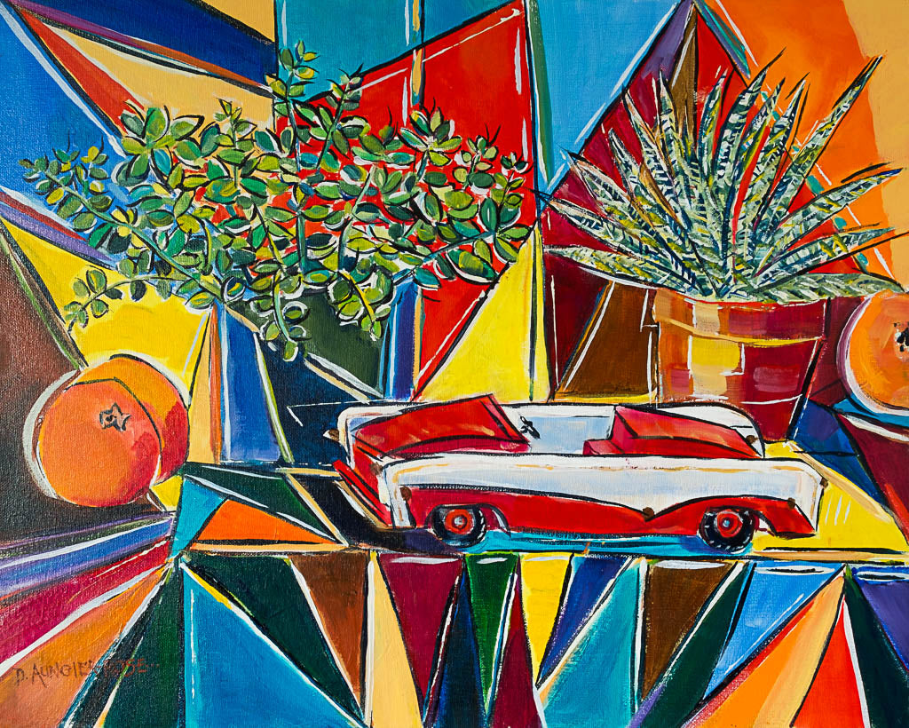 Retro Toy Car Still Life
