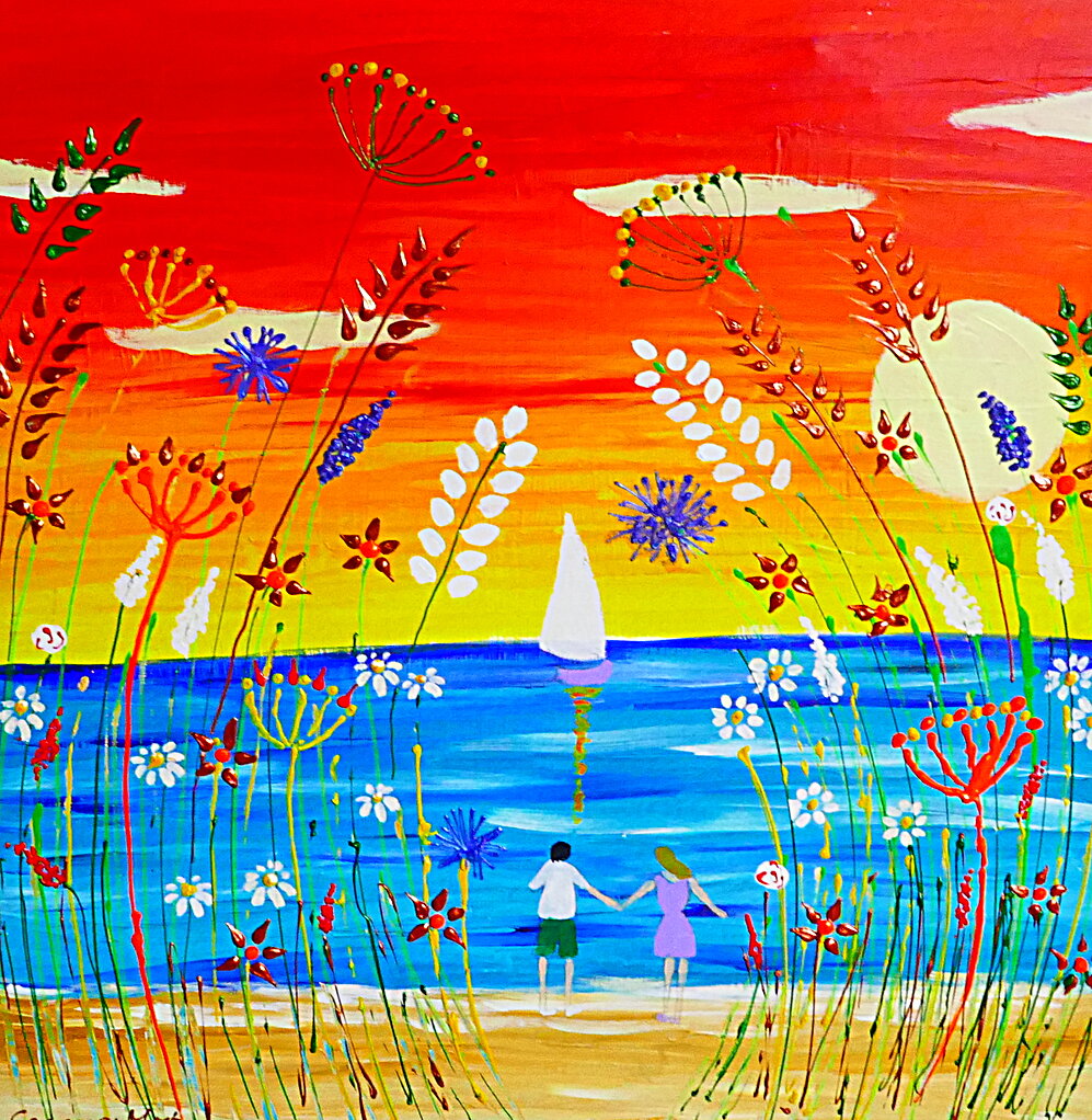 Love By The Sea at Sunset