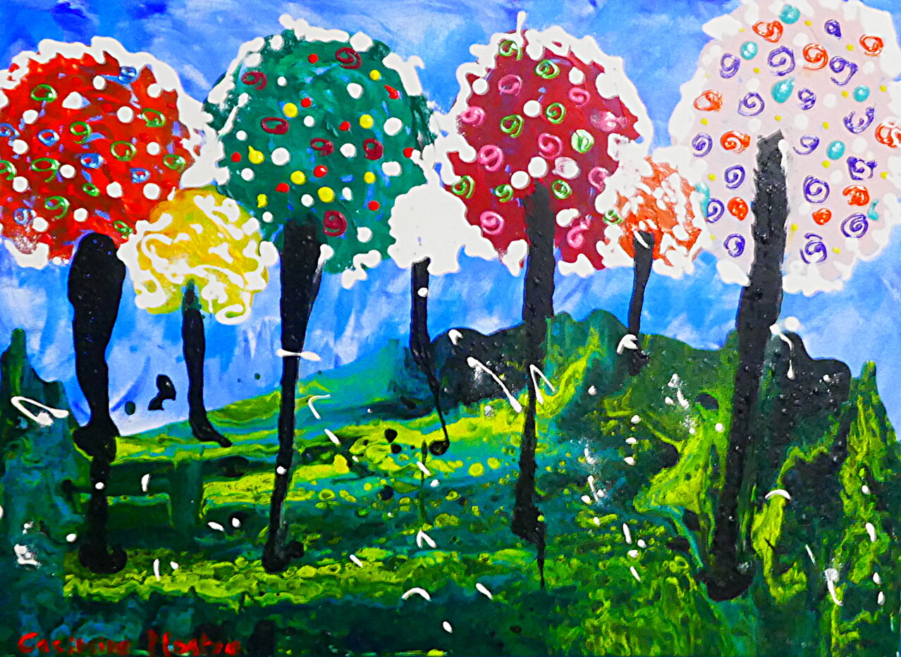 Tutti Frutti Lollipop Trees