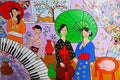 Japanese Geisha, cats, a Cello and a Piano