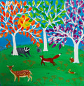 A Sunny Day among the Colourful Trees