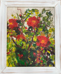 Rambling Red roses framed