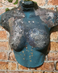 Nude Raku wall sculpture