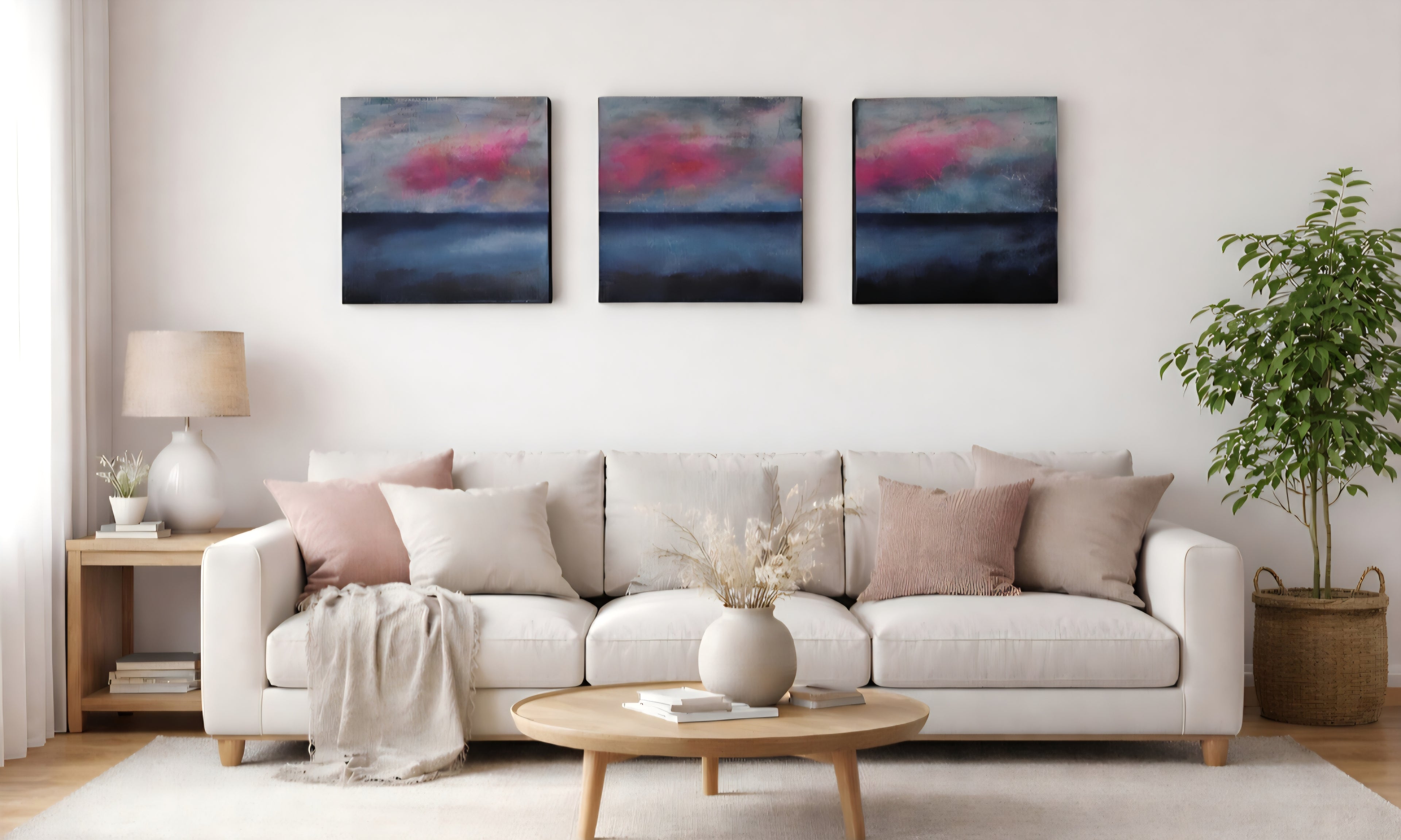 Crimson silence Triptych