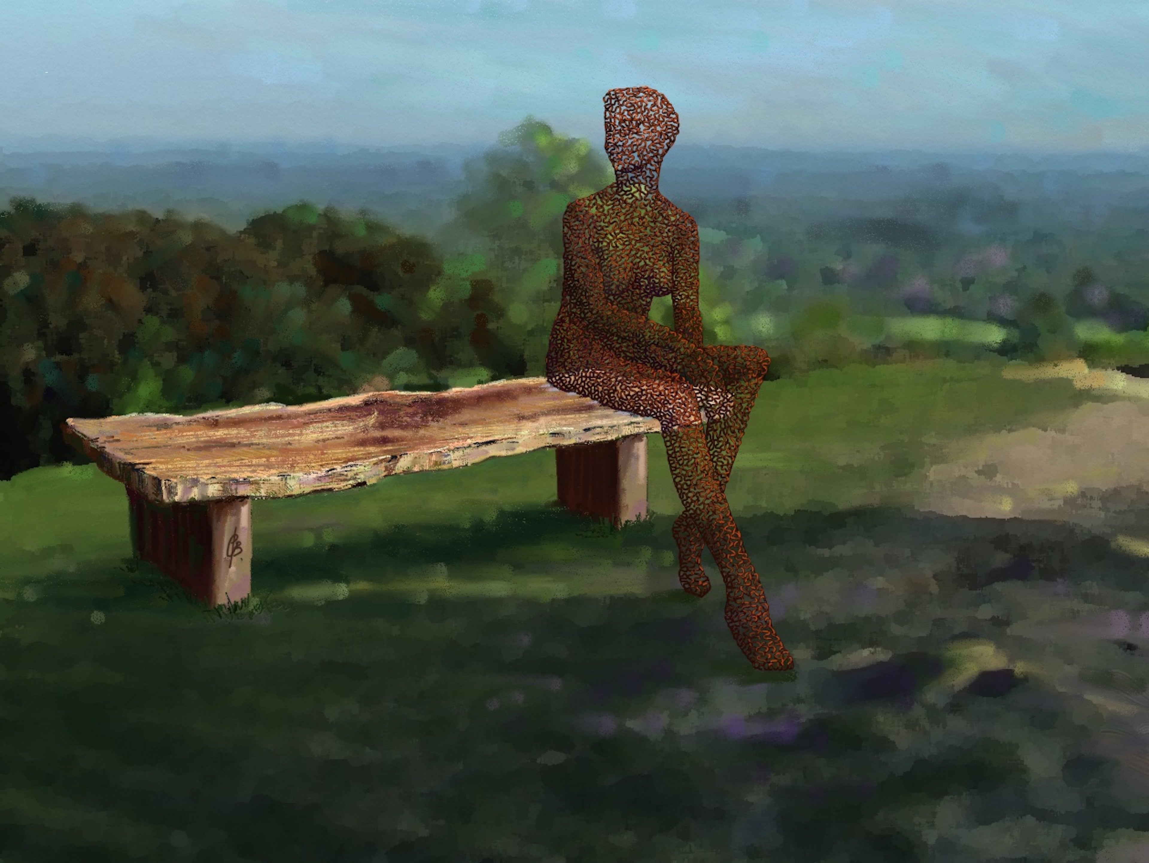 Sculpture Design Waiting