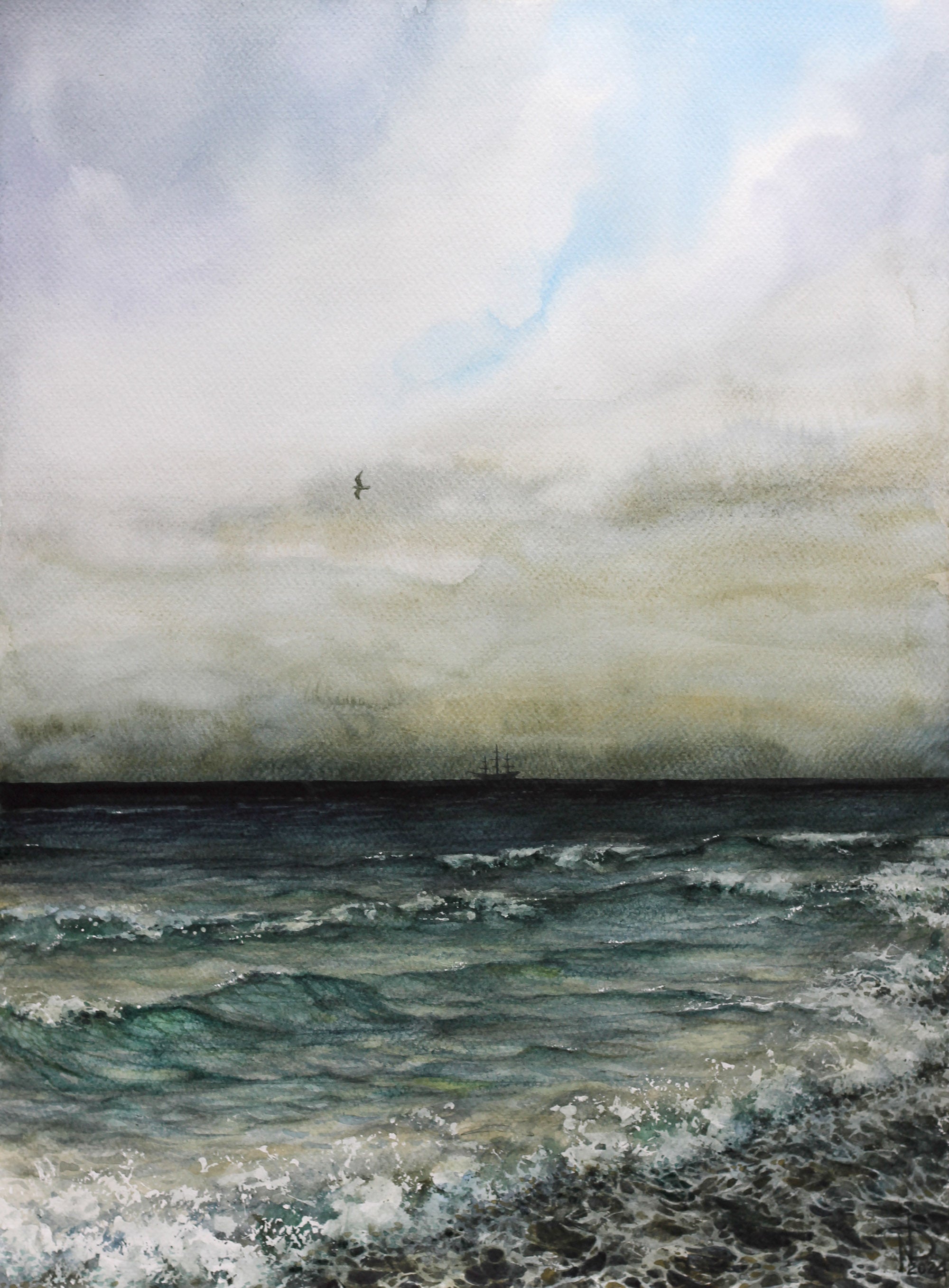 Seascape before Rain