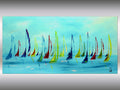 Segeltörn- abstract sailboat painting
