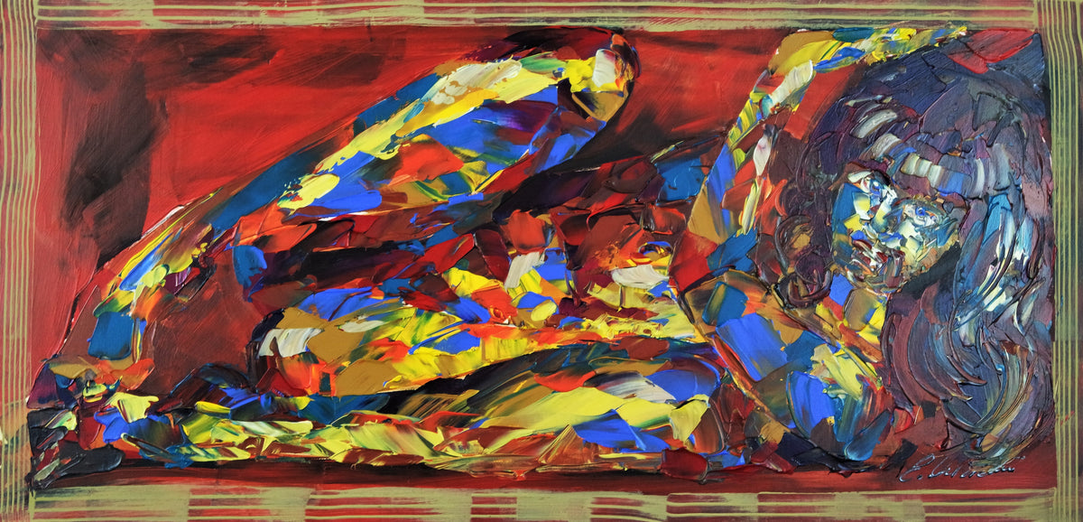 Self Quarantine Girl in a Box 075-80 x 40 x 7.5 cm