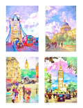 Historic London - set of 4 prints