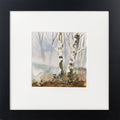 Seasons - Winter Silver Birch Woodland framed