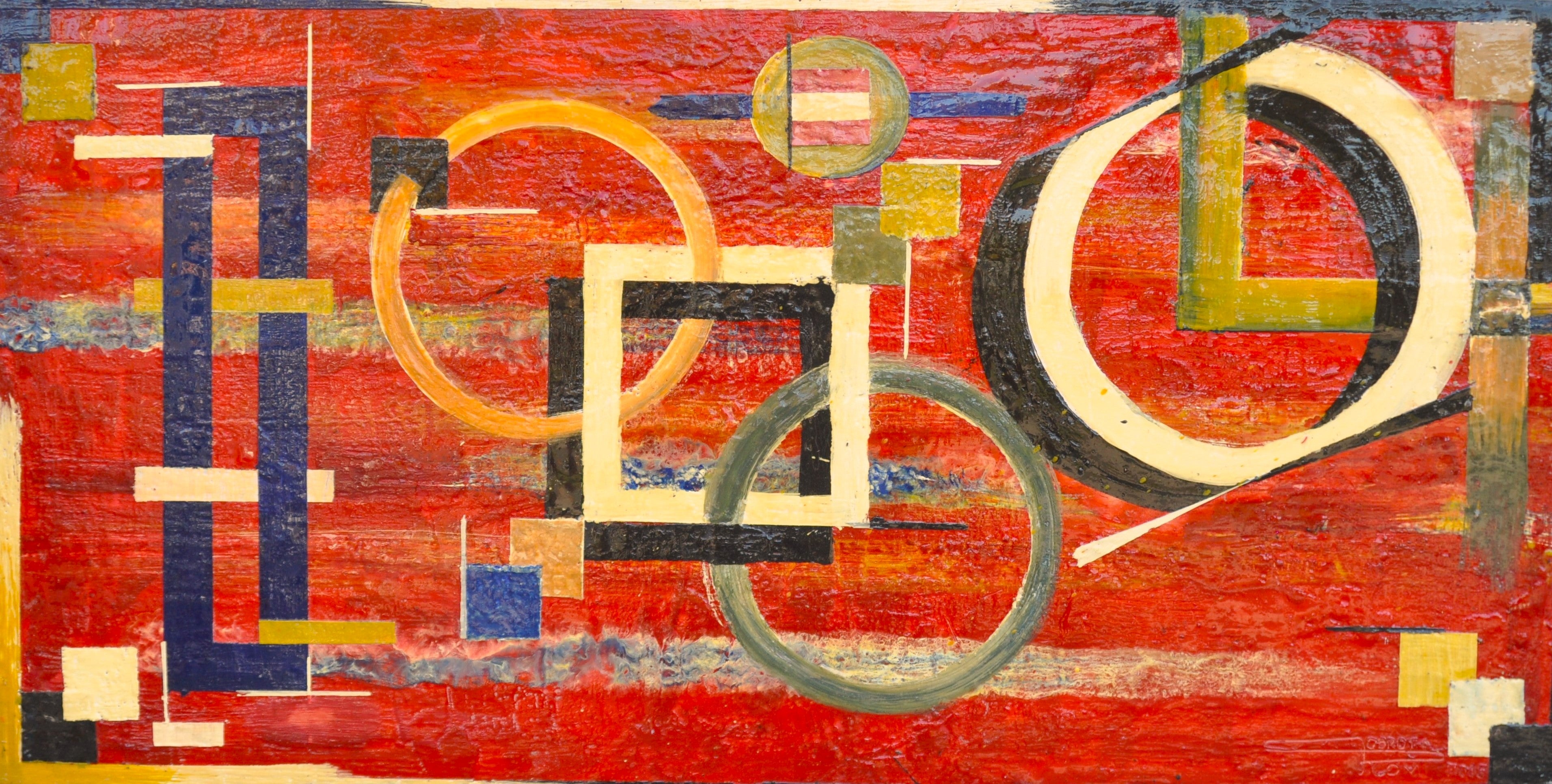 Space and time,  bees-wax on plywood, 24X48x1W inch SKU 2016