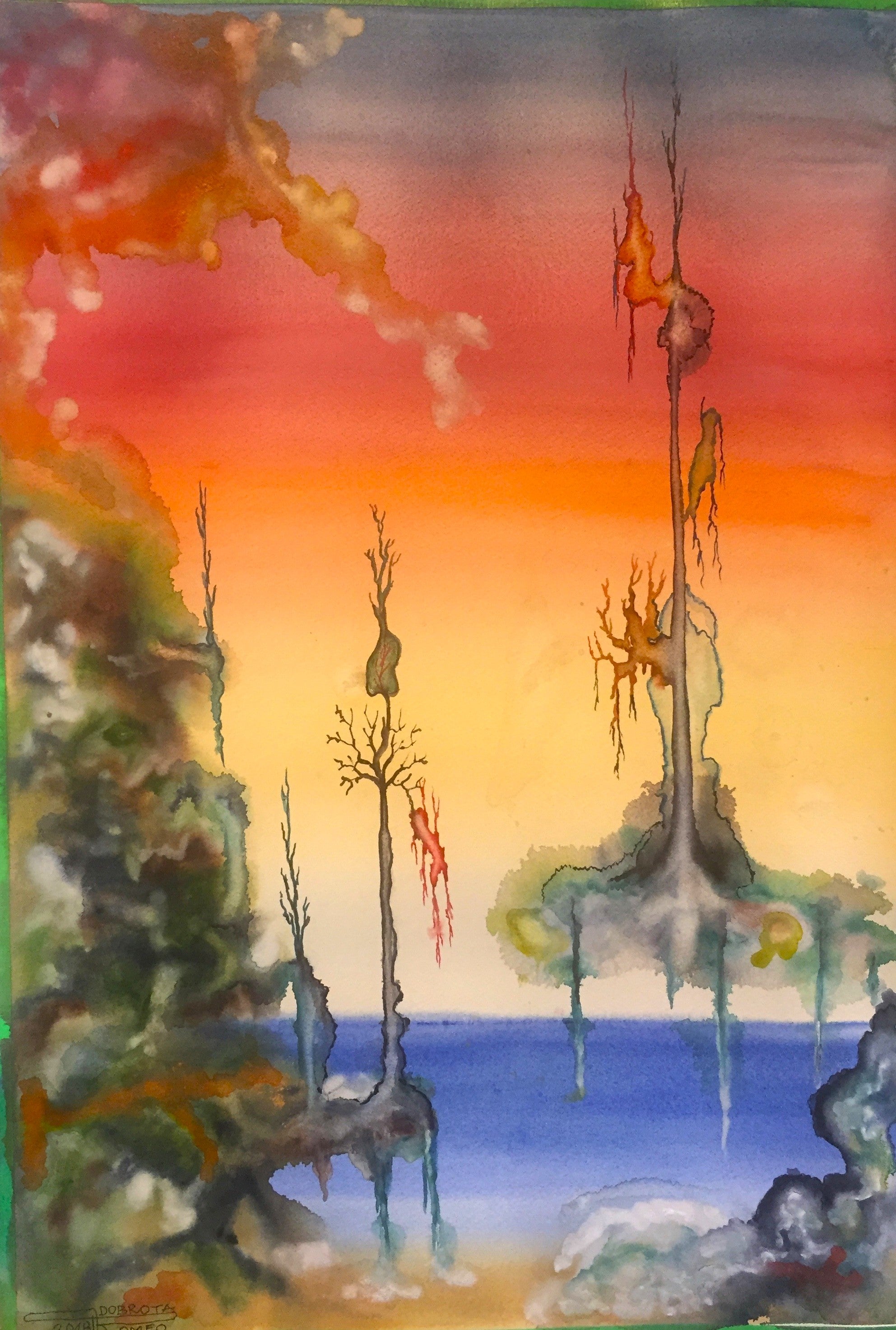 Dignity, 15x22 inch, 15x22 inch, 38X56 CM, watercolors on cold press paper SKU 4084