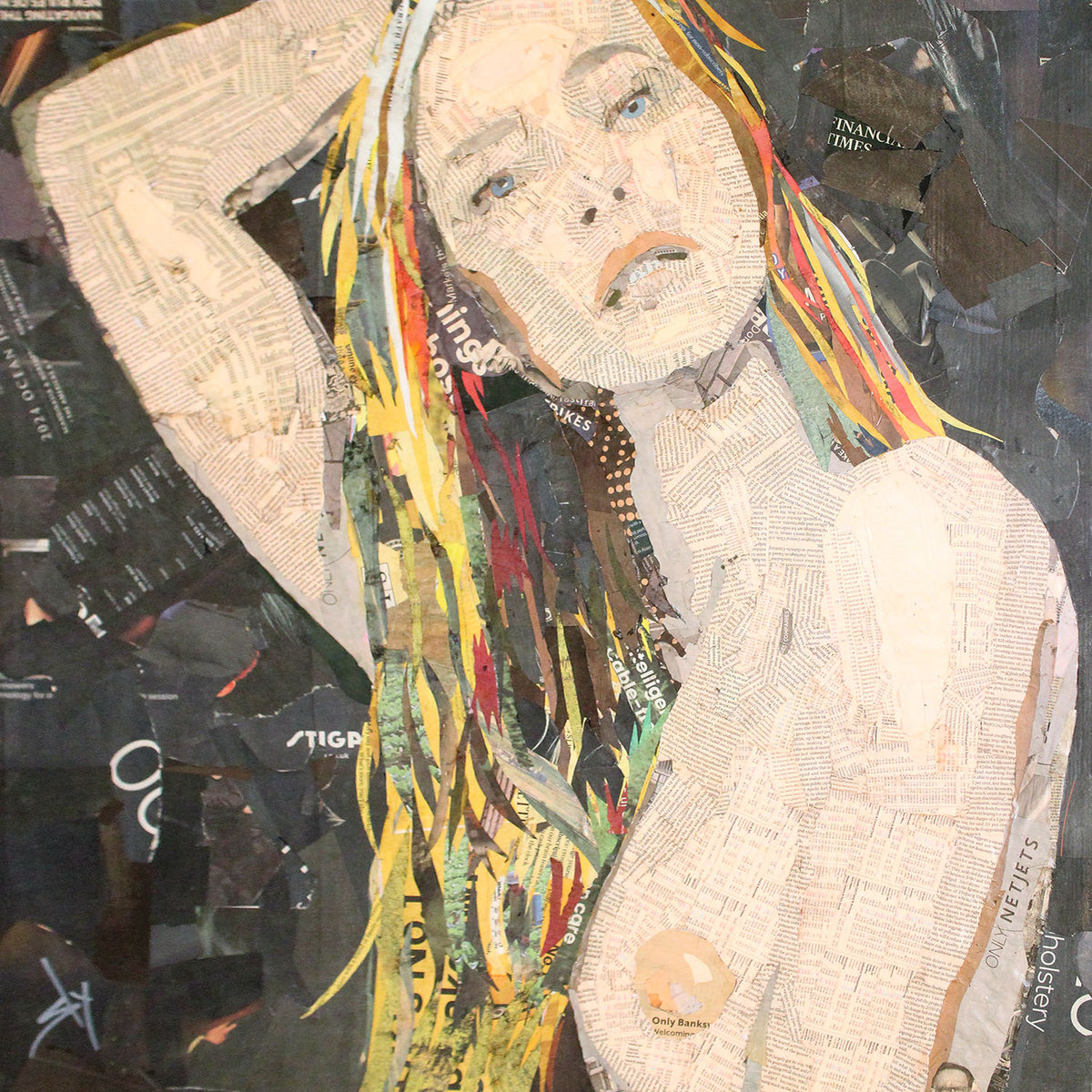 Sly girl 1 (collage).