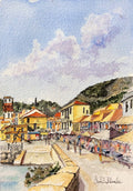 Parga Greece. Down town,  SN 0352  Ltd. Ed. 75