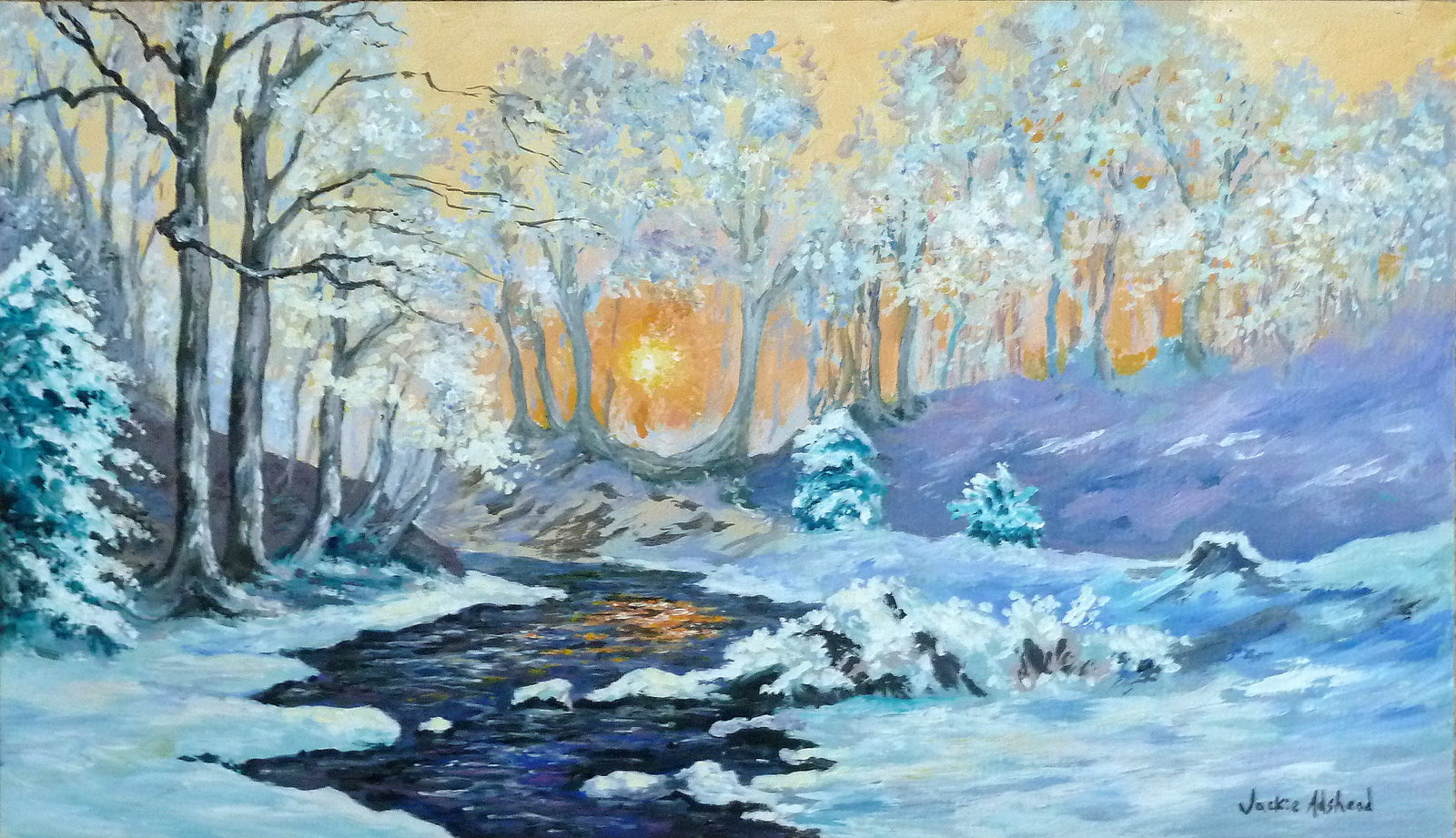 Snowy dell