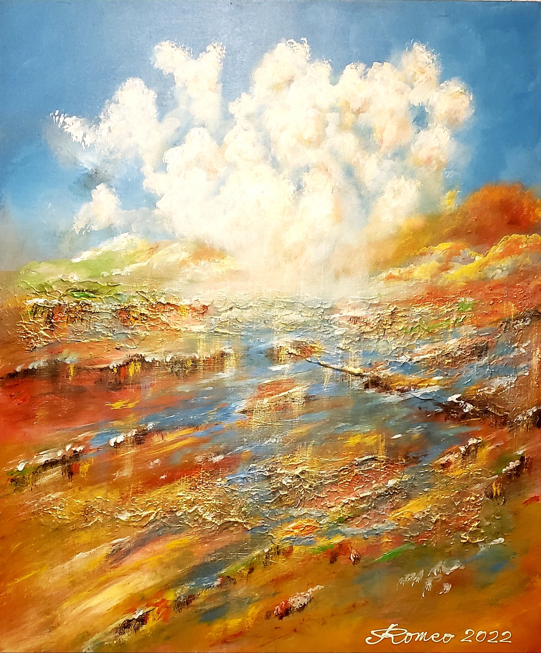 Spring is coming, Acrylic on canvas, 30x36 inch, SKU 1186