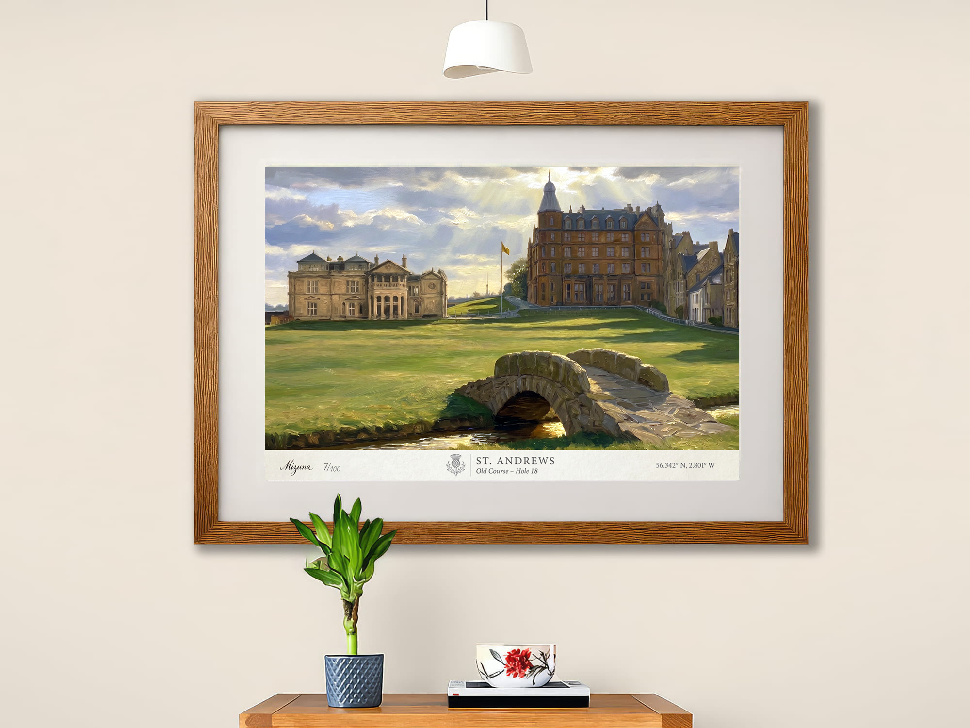 St Andrews Golf Course – Ltd Edition Giclée Framed Print 50x40cm