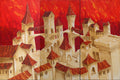 XXL Surrealistic town paintings S038