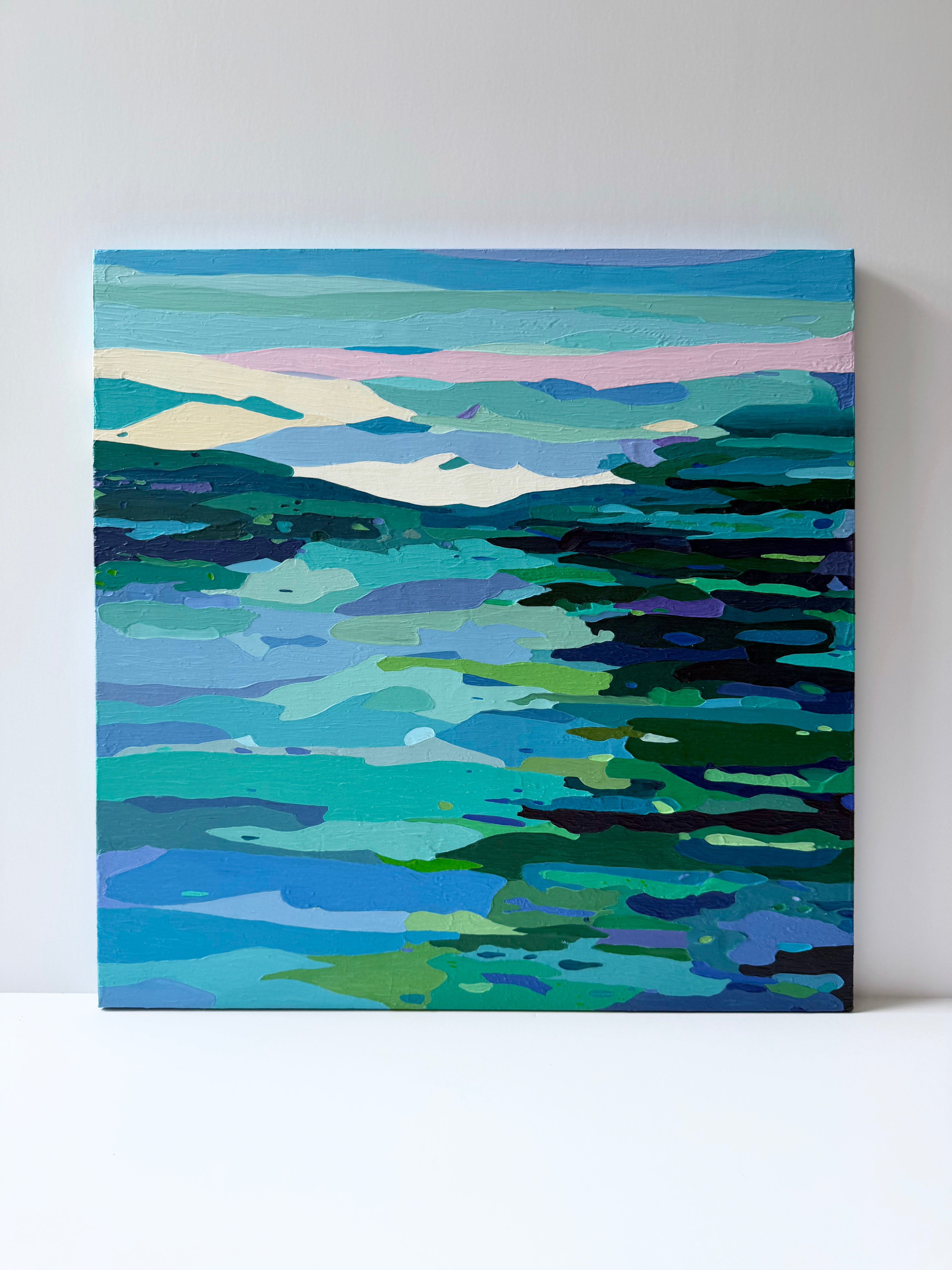 Still Waters, Distant Hills * 50 x 50cm *