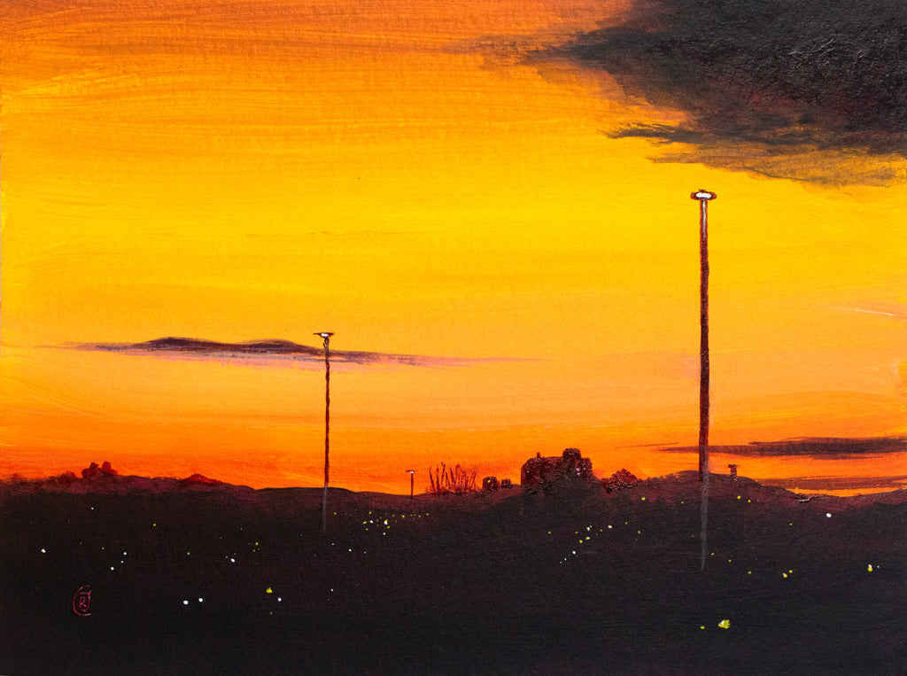 "Stillness" a scenery painting of sunset