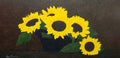 Summer Kiss - large still life sunflower painting