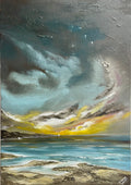 Sunlight, Sail, and Stars: Captivating Atmospheric Oil Painting