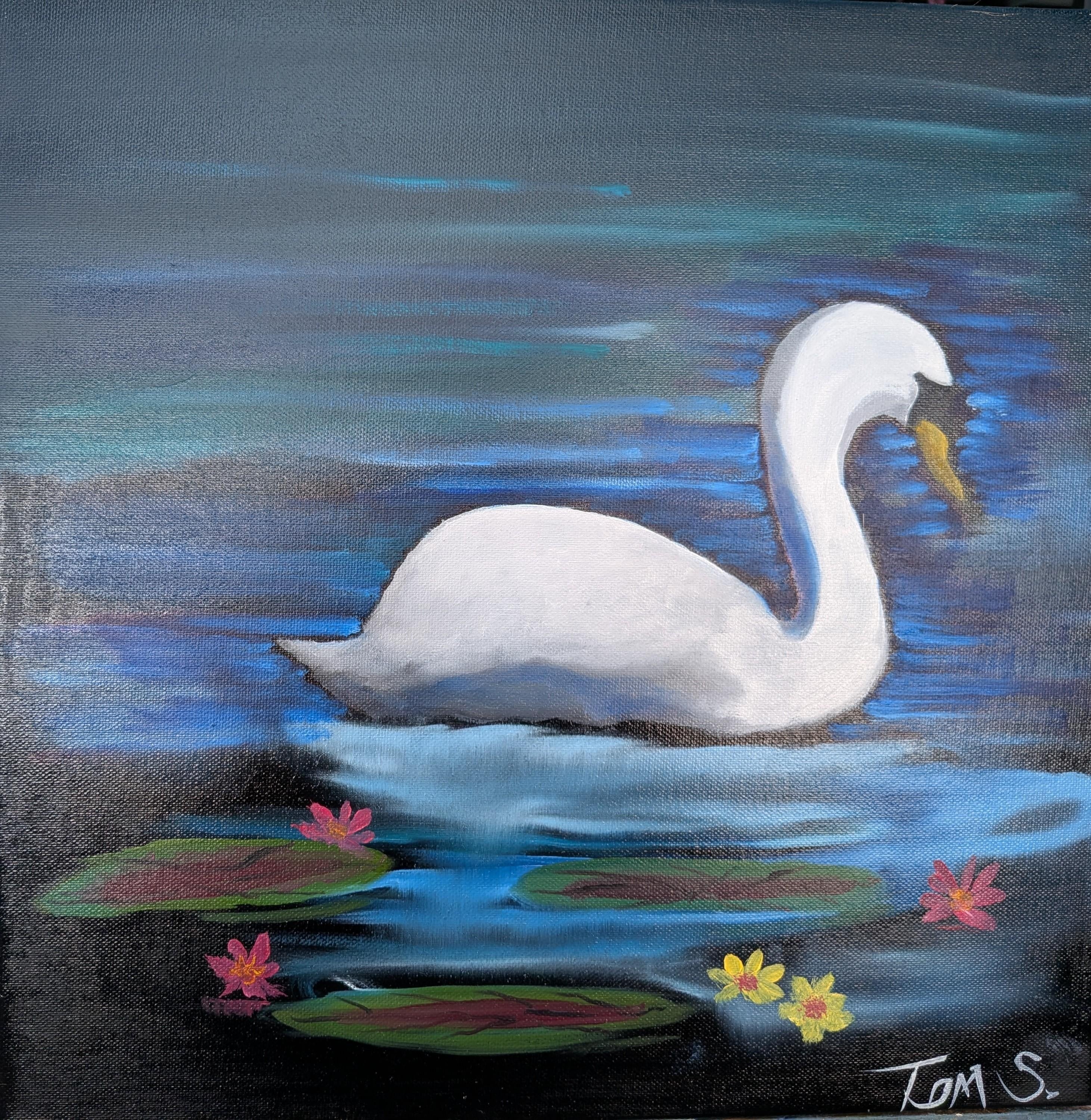 Swan Vignette style