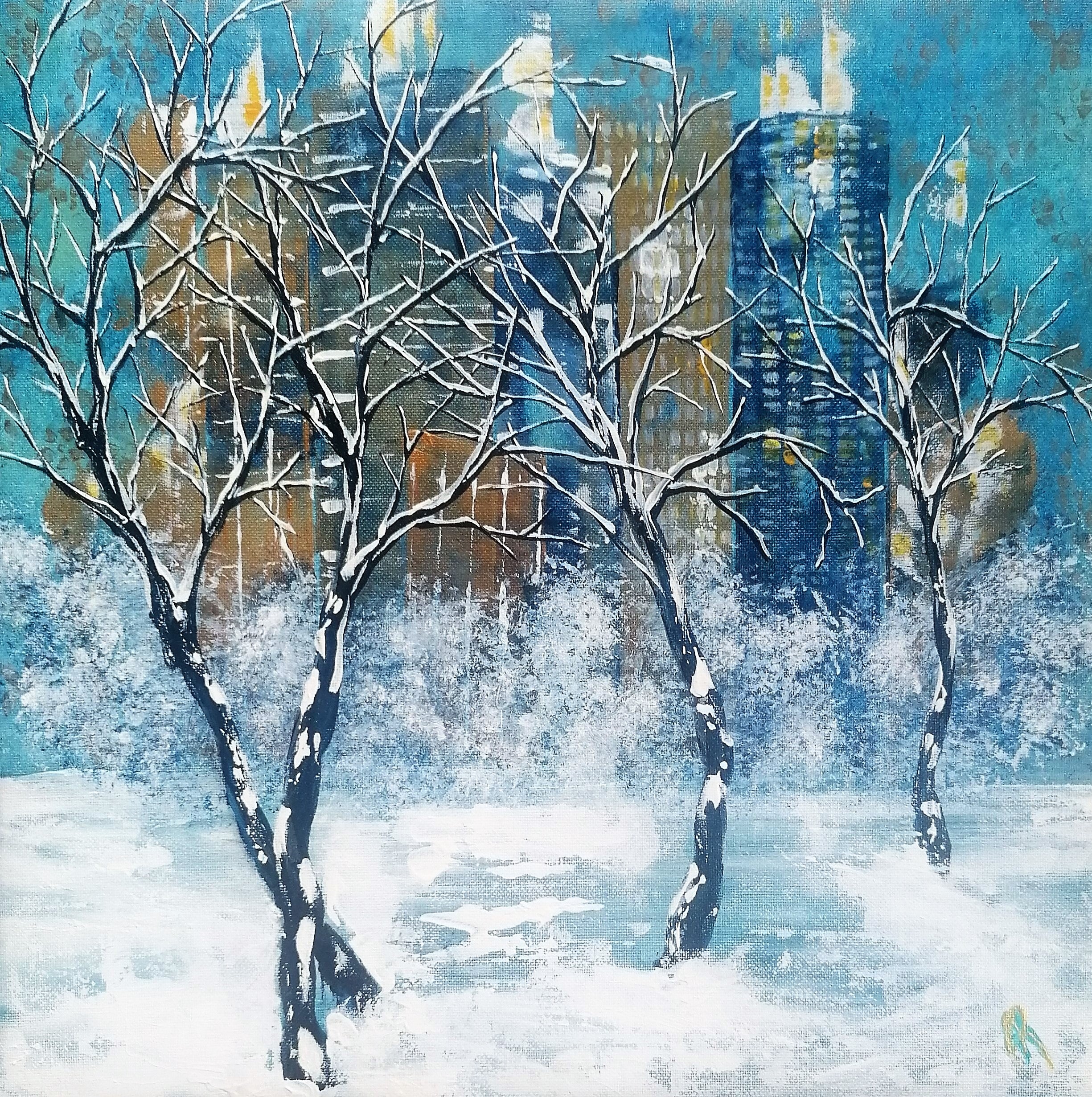 Tapestry acrylic painting