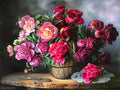 Peonies and scissors