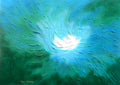 The Beginning - colorful abstract aerial painting