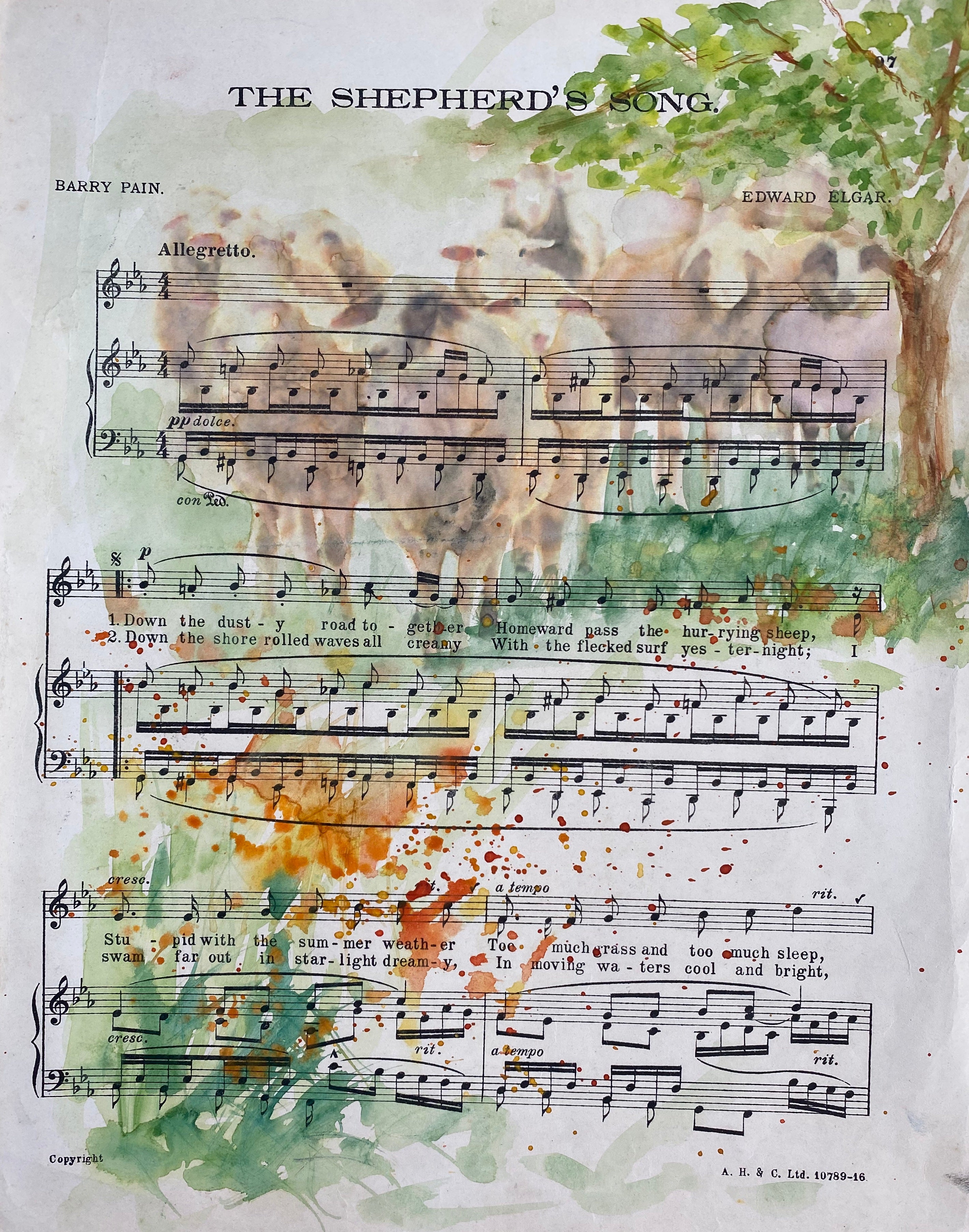 The Shepherd's song vintage music