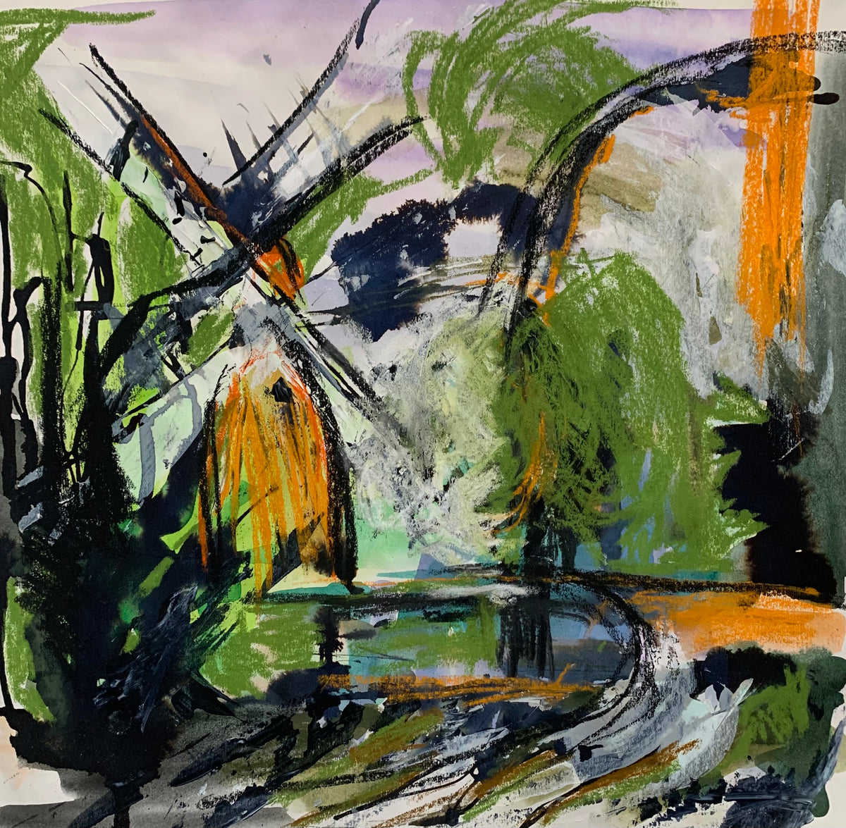 Study For The Orange Windmill