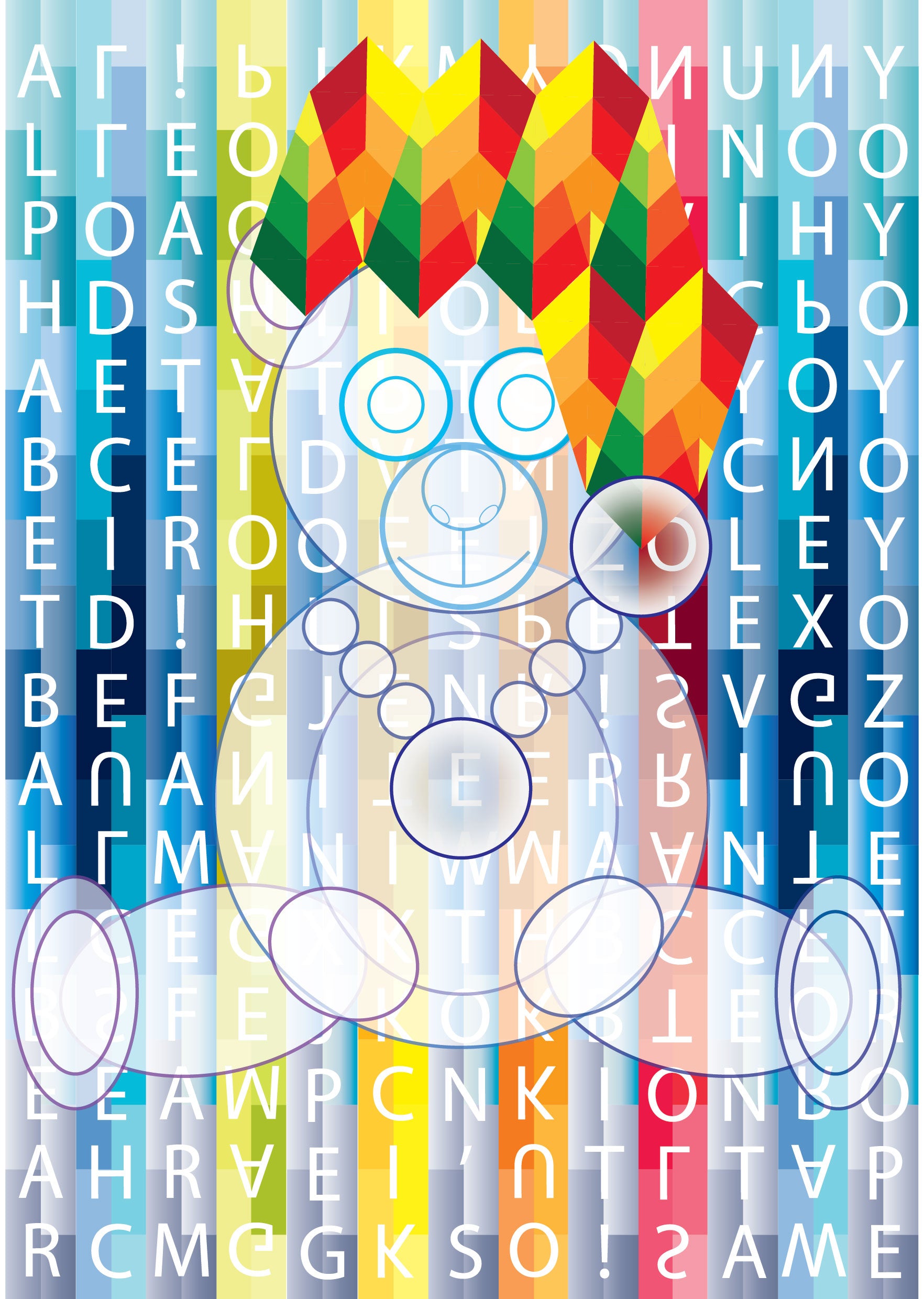 Christmas Bearista with a Christmas tree hat