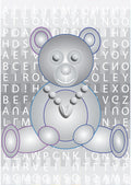Peace Parody Polar Bear in Snow Silver