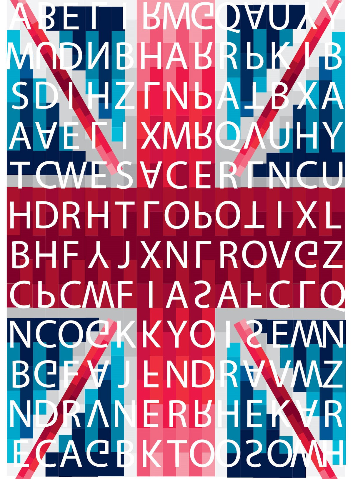 Flags of the World - Great Britain Flag with A2Z Airport Codes