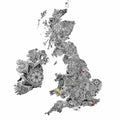 Great Britain in Doodles - Limited edition canvas print