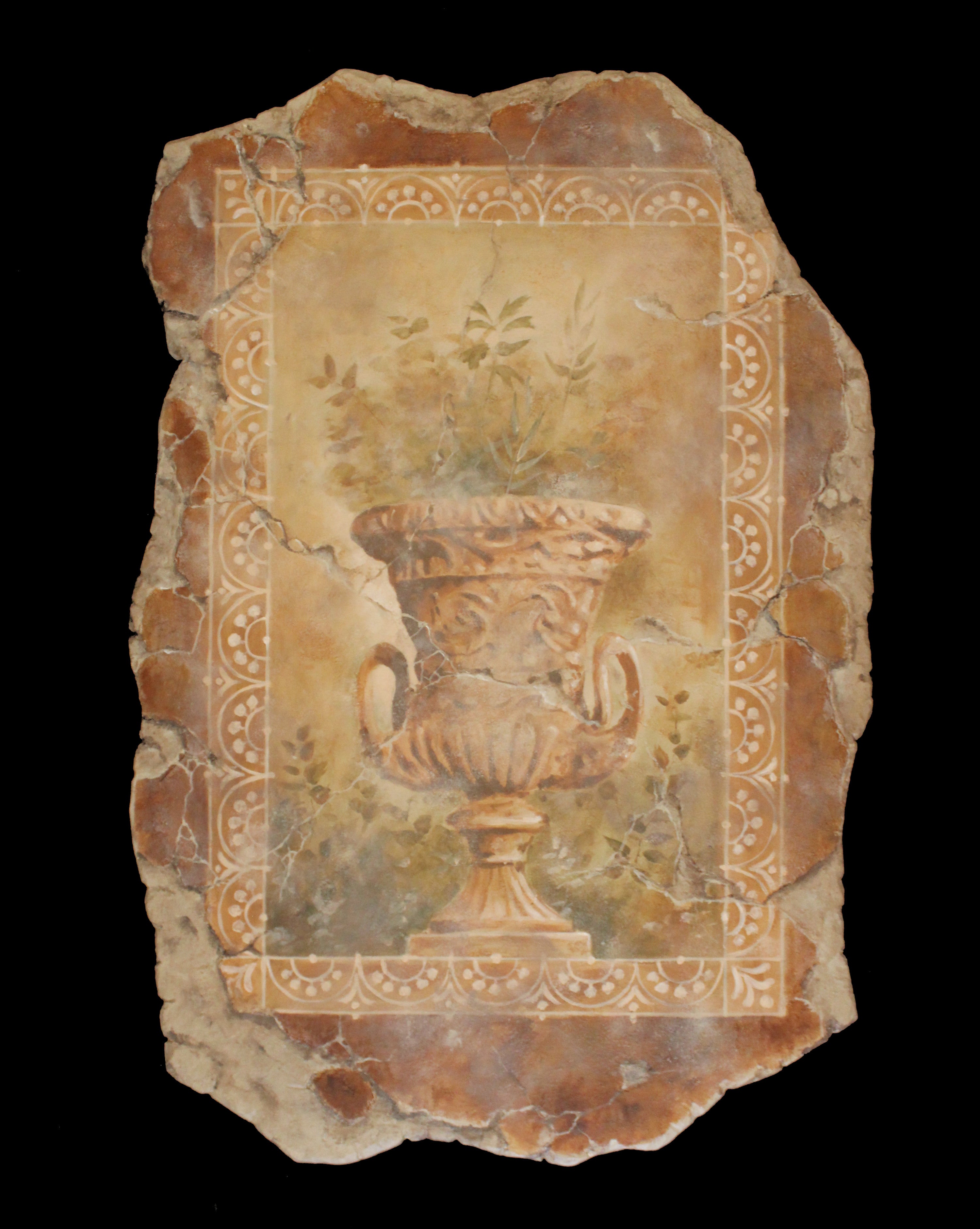 Roman Urn Fresco