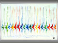 Vibrant Sails - abstract sailboat painting in frame