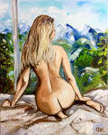 WILD NATURE. NUDE, MOUNTAINS, VIEW FROM MY WINDOW
