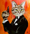 CAT JAMES BOND 007, CATS NEVER DIE.