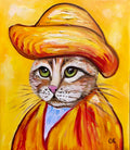 Cat Vincent Van Gogh INSPIRED BY HIS SELF-PORTRAIT.