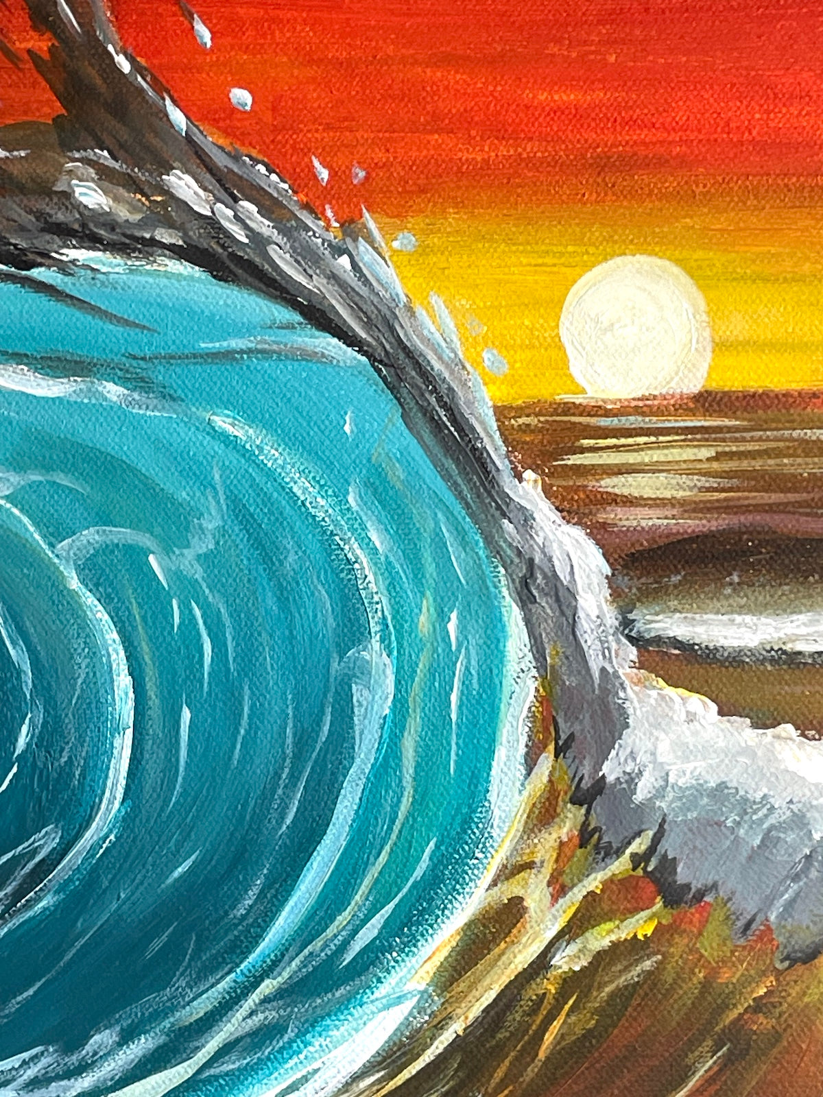 Vibrant Sunset Sea