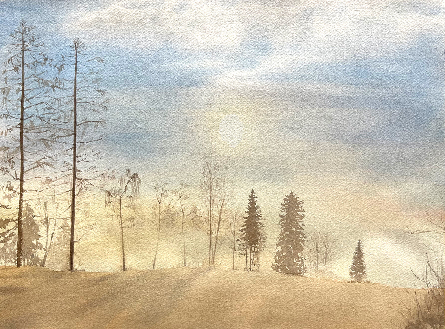 Soft Serenity  (Watercolour - Original)