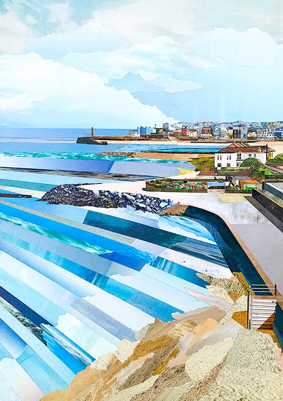 Westbrook Bay | Kent Coast | Original Magazine Collage