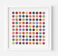 One Hundred Splash Dots Painting, Lavender