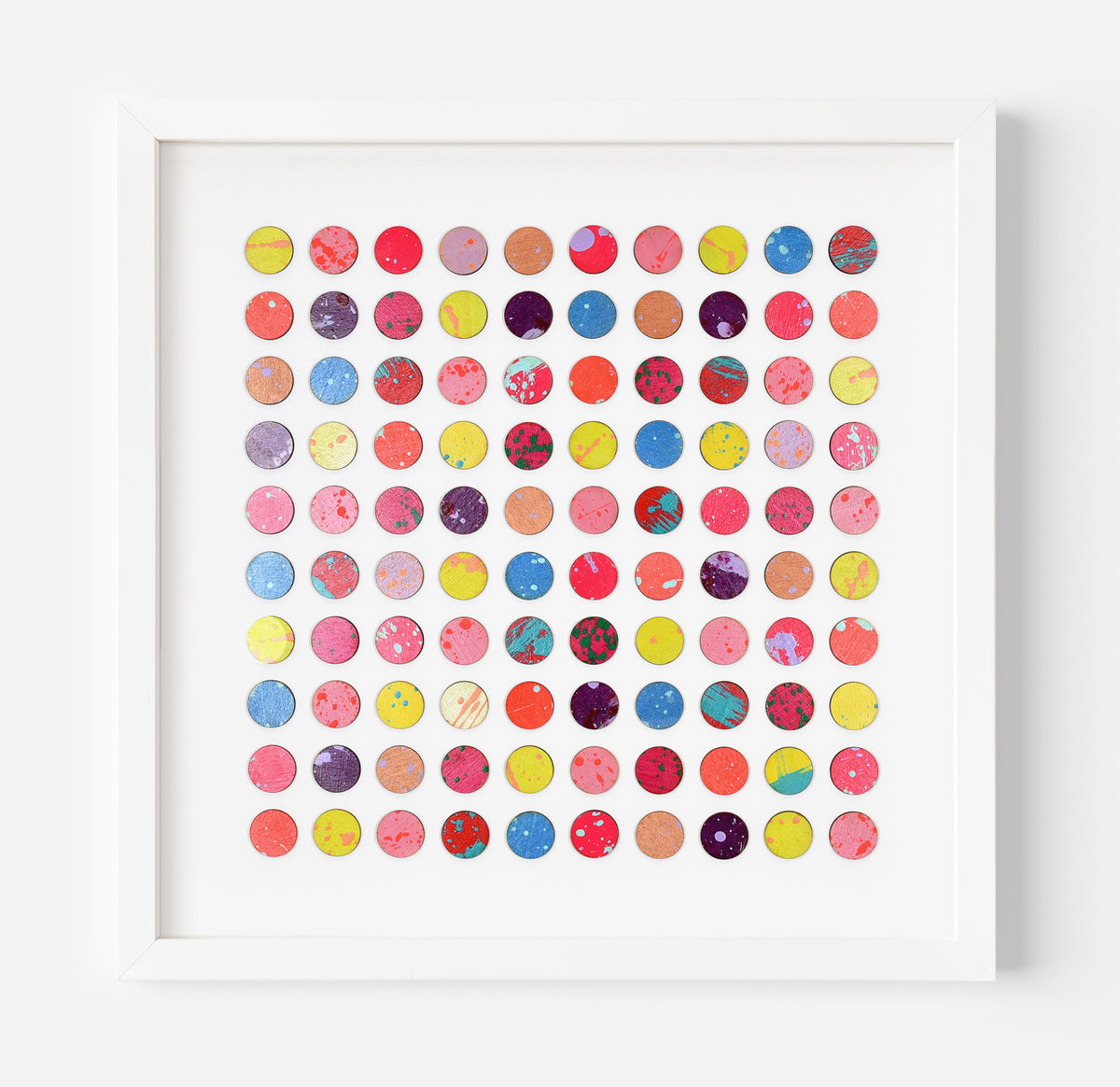 Splash dots with copper