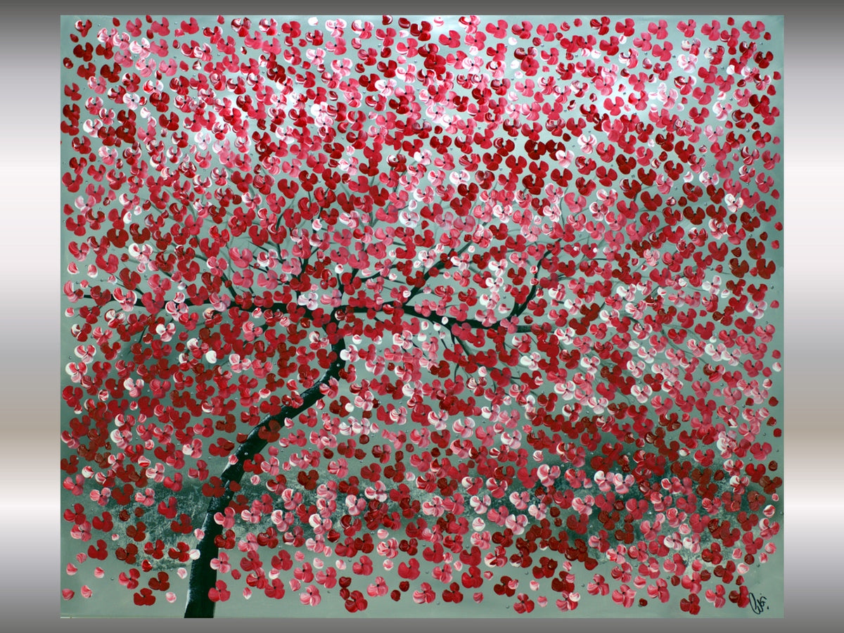 Spring Rise - acrylic tree painting