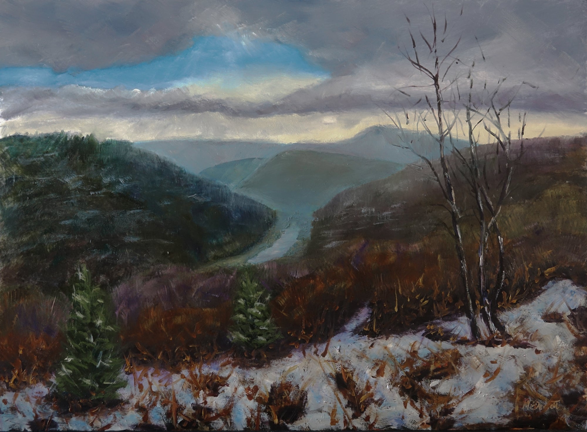 Wye Valley View in Winter